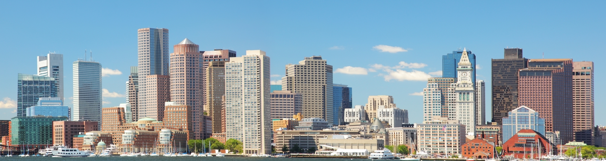 Beautiful Boston City Panorama